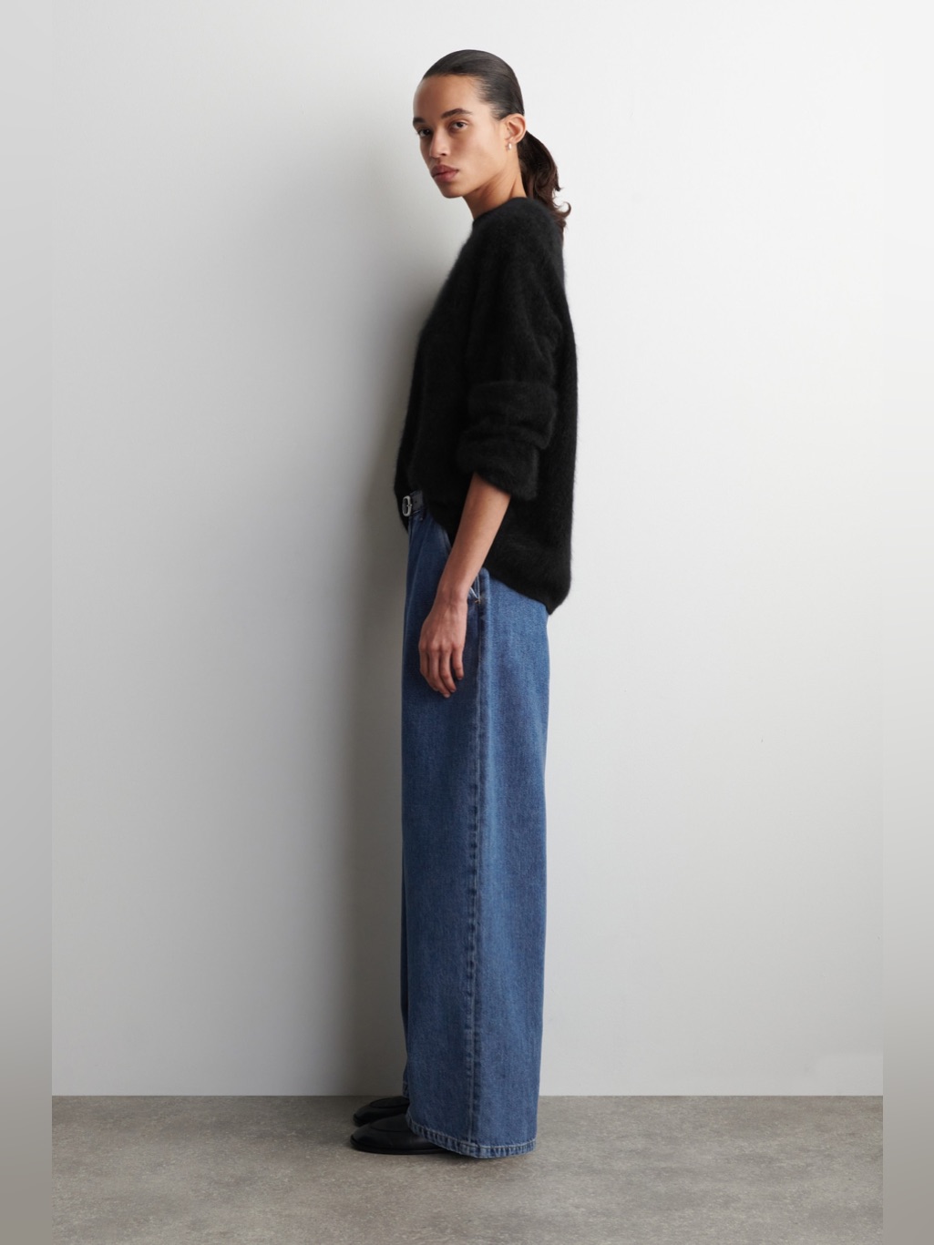 Cos Wide Leg Flated Denim Jeans